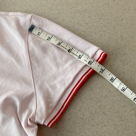 Tory Burch Light Pink Sport Polo Shirt with Heart Detail Women Size M/L - Picture 5 of 11